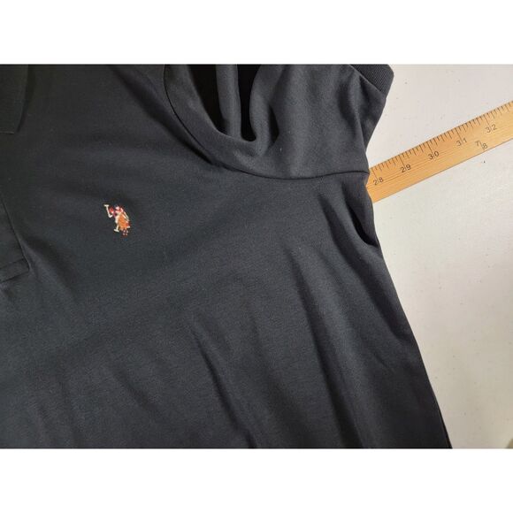 US Polo Assn Luxury Black Polo Shirt - 2XL - Picture 3 of 7